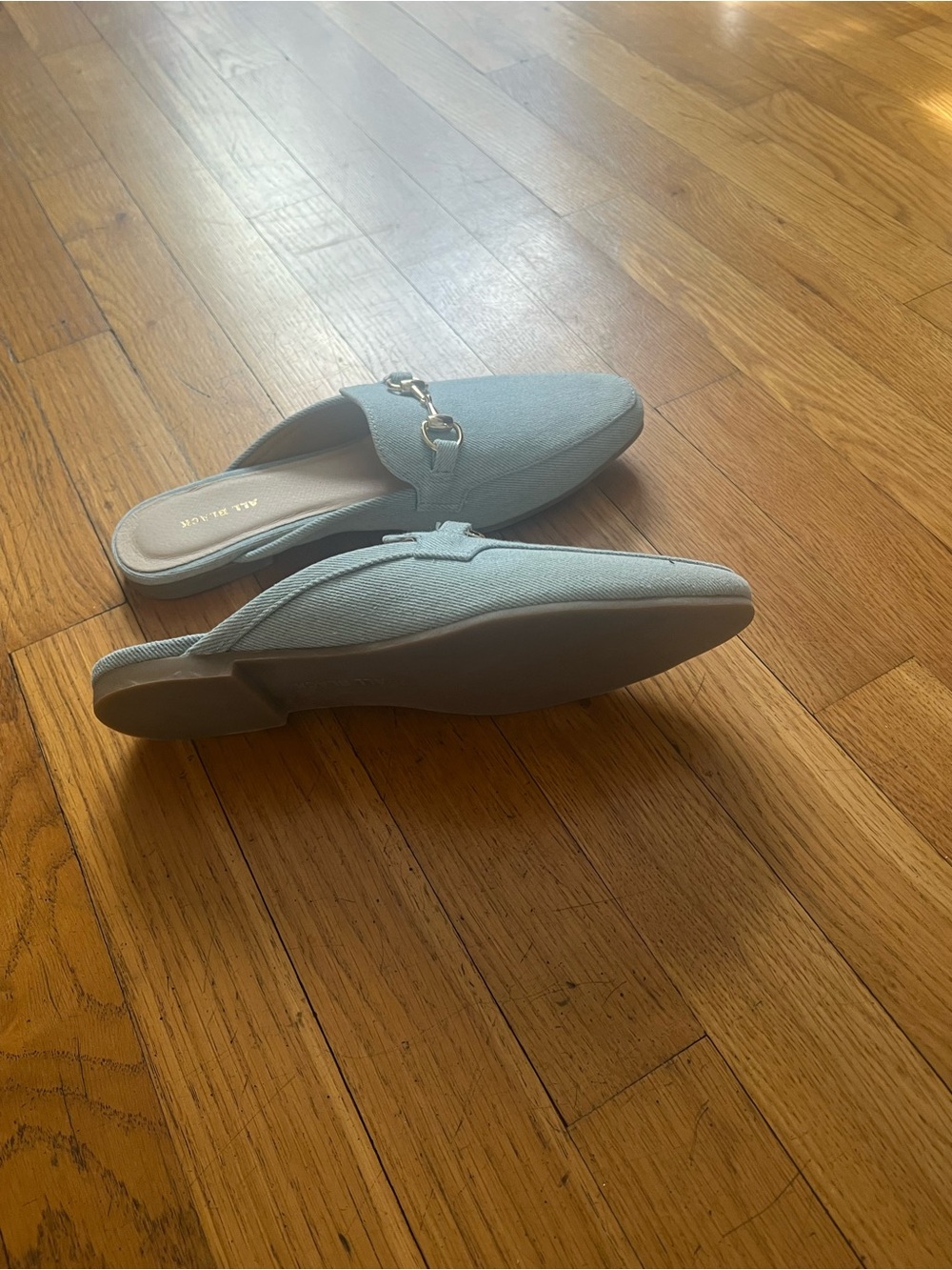 NWOT Tiffany blue ALL BLACK mules 😍 - Picture 2 of 8